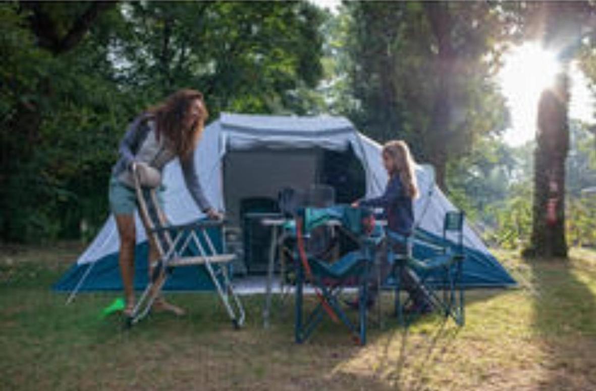 Les Hortensias Grande Tente Familiale Deux Chambres Et Sejour Vue Mer Sur Camping Nature Плестен-ле-Грев Екстер'єр фото