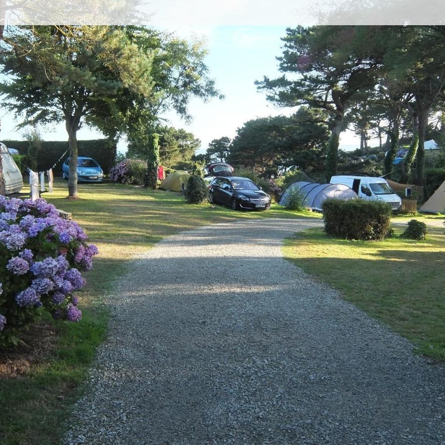 Les Hortensias Grande Tente Familiale Deux Chambres Et Sejour Vue Mer Sur Camping Nature Плестен-ле-Грев Екстер'єр фото