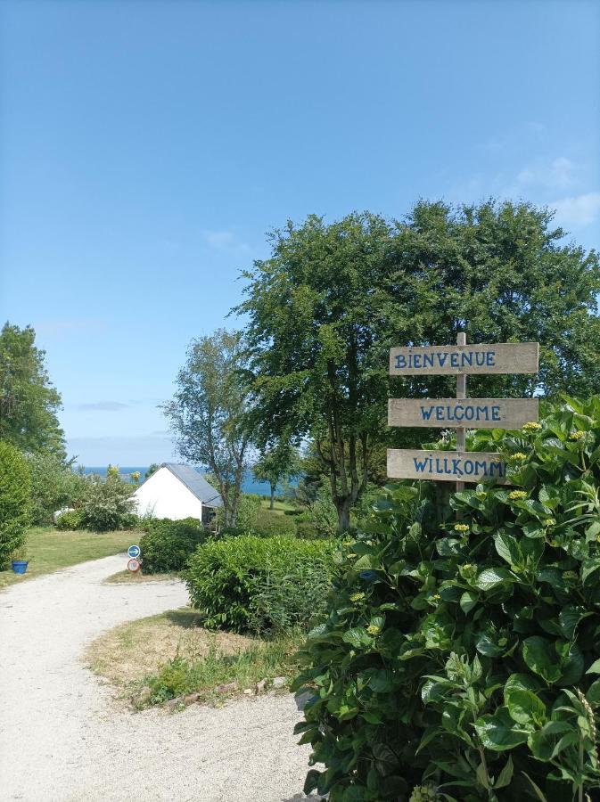 Les Hortensias Grande Tente Familiale Deux Chambres Et Sejour Vue Mer Sur Camping Nature Плестен-ле-Грев Екстер'єр фото